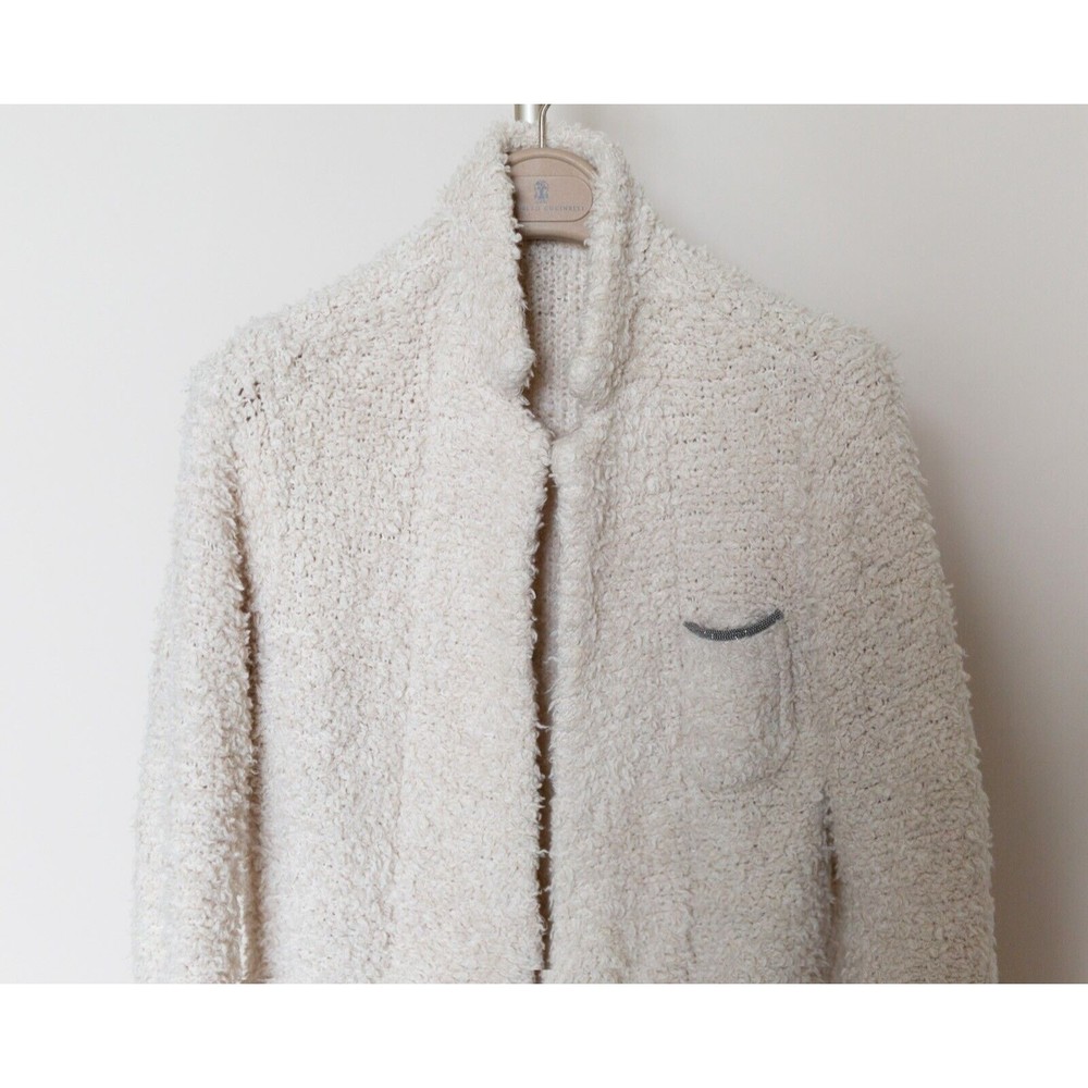 Brunello Cucinelli Cashmere Boucle Jacket Blazer size M - Picture 2 of 6